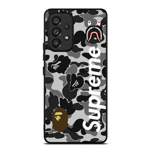 BAPE CAMO SHARK LOGO X SUPREME Samsung Galaxy A53 Case Cover BAPE CAMO SHARK LOGO X SUPREME Samsung Galaxy A53 Case Cover