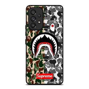 BAPE SHARK SUPREME CAMO 2 Samsung Galaxy A53 Case Cover