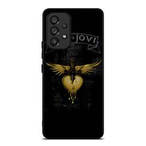 BON JOVI BAND GOLD LOGO Samsung Galaxy A53 Case Cover BON JOVI BAND GOLD LOGO Samsung Galaxy A53 Case Cover