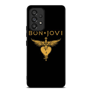 BON JOVI BAND LOGO GOLD Samsung Galaxy A53 Case Cover BON JOVI BAND LOGO GOLD Samsung Galaxy A53 Case Cover