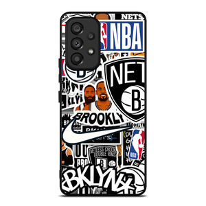 BROOKLYN NETS NBA STICKER BOMB Samsung Galaxy A53 Case Cover