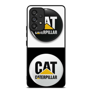 CAT CATERPILLAR WHITE BLACK Samsung Galaxy A53 Case Cover CAT CATERPILLAR WHITE BLACK Samsung Galaxy A53 Case Cover