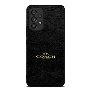 COACH LOGO TEXTURE BLACK Samsung Galaxy A53 Case Cover