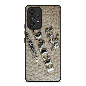 COACH NEW YORK LOGO ON LEATHER Samsung Galaxy A53 Case Cover