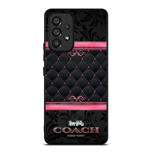 COACH NEW YORK PINK BLACK Samsung Galaxy A53 Case Cover