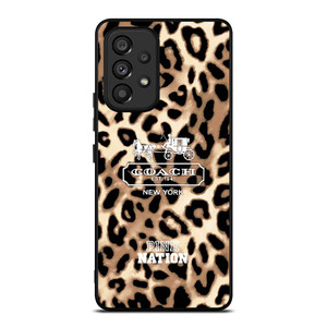COACH NEW YORK PINK NATION LEPOARD Samsung Galaxy A53 Case Cover