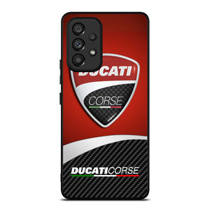 DUCATI CORSE LOGO CARBON Samsung Galaxy A53 Case Cover DUCATI CORSE LOGO CARBON Samsung Galaxy A53 Case Cover