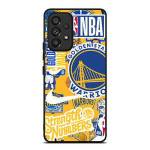 GOLDEN STATE WARRIORS NBA STICKER BOMB Samsung Galaxy A53 Case Cover