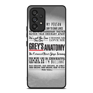 GREY'S ANATOMY QUOTES Samsung Galaxy A53 Case Cover