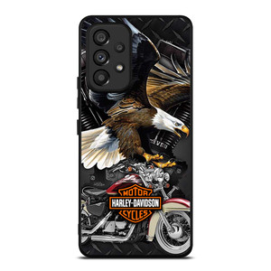HARLEY DAVIDSON EAGLE METAL LOGO Samsung Galaxy A53 Case Cover
