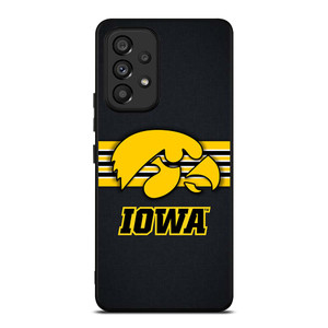 IOWA HAWKEYES STRIPE LOGO Samsung Galaxy A53 Case Cover