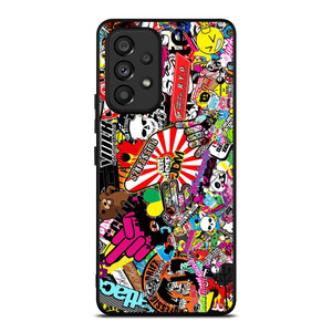 JDM STICKER BOMB COLLAGE Samsung Galaxy A53 Case Cover JDM STICKER BOMB COLLAGE Samsung Galaxy A53 Case Cover