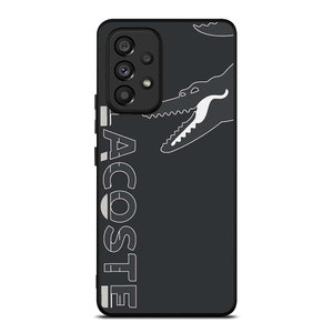 LACOSTE CROCODILE ALL BLACK Samsung Galaxy A53 Case Cover