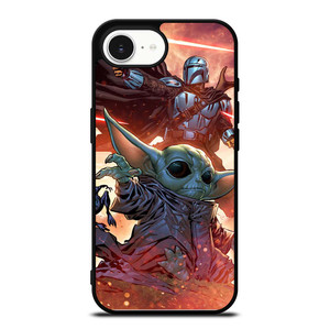 BABY YODA AND THE MANDALORIAN STAR WARS iPhone 16e Case Cover BABY YODA AND THE MANDALORIAN STAR WARS iPhone 16e Case Cover