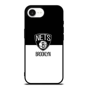 BROOKLYN NETS NBA BLACK WHITE iPhone 16e Case Cover