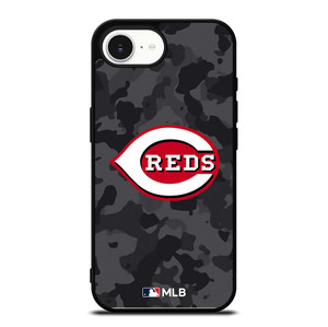 CINCINNATI REDS BASEBALL BLACK CAMO iPhone 16e Case Cover