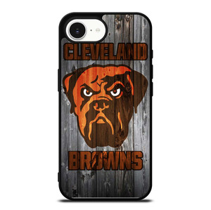CLEVELAND BROWNS NFL FOOTBALL WOODEN LOGO iPhone 16e Case Cover