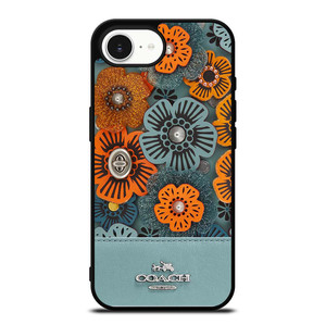 COACH NEW YORK BLUE TEA ROSE iPhone 16e Case Cover