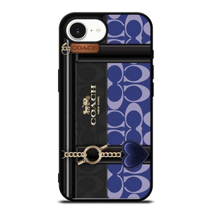 COACH NEW YORK LOGO BLUE BAG iPhone 16e Case Cover