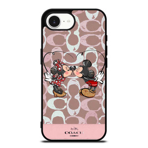 COACH NEW YORK LOGO MICKEY MINNIE MOUSE DISNEY KISS iPhone 16e Case Cover COACH NEW YORK LOGO MICKEY MINNIE MOUSE DISNEY KISS iPhone 16e Case Cover