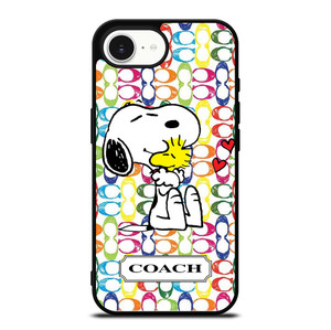 COACH NEW YORK LOGO SNOOPY THE PEANUTS iPhone 16e Case Cover
