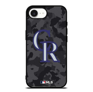 COLORADO ROCKIES BASEBALL BLACK CAMO iPhone 16e Case Cover