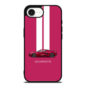 CORVETTE CAR C8 PINK iPhone 16e Case Cover