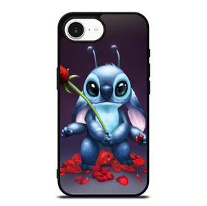 DISNEY STITCH AND ROSE FLOWER iPhone 16e Case Cover