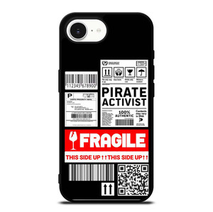 FRAGILE STAMP BARCODE LABELS iPhone 16e Case Cover