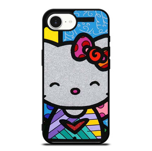 HELLO KITTY ROMERO BRITTO ART iPhone 16e Case Cover HELLO KITTY ROMERO BRITTO ART iPhone 16e Case Cover