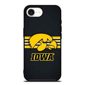 IOWA HAWKEYES STRIPE LOGO iPhone 16e Case Cover
