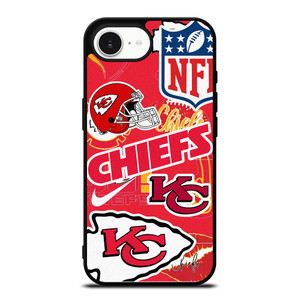 KANSAS CITY CHIEFS NFL STICKER BOMB iPhone 16e Case Cover