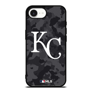 KANSAS CITY ROYALS BASEBALL BLACK CAMO iPhone 16e Case Cover