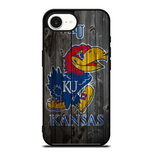 KANSAS JAYHAWKS WOODEN LOGO iPhone 16e Case Cover