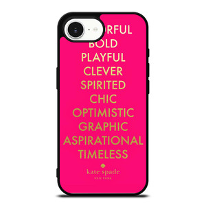 KATE SPADE NEW YORK QUOTES PINK iPhone 16e Case Cover