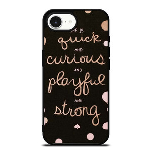 KATE SPADE NEW YORK QUOTES POLKADOT iPhone 16e Case Cover