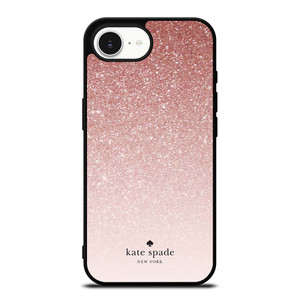 KATE SPADE NEW YORK ROSE WHITE GLITTER iPhone 16e Case Cover