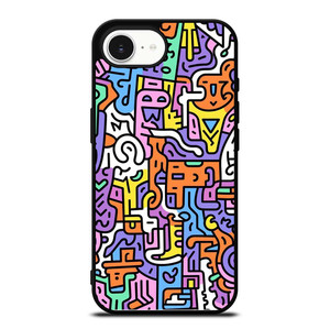 KEITH HARING ART COLORFUL STYLE iPhone 16e Case Cover