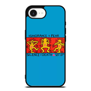 KEITH HARING SILENCE DEATH iPhone 16e Case Cover
