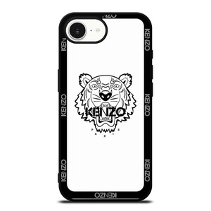 KENZO PARIS BORDERED LOGO WHITE iPhone 16e Case Cover