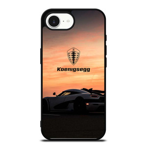 KOENIGSEGG CAR SUNSET LOGO iPhone 16e Case Cover
