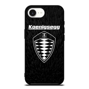 KOENIGSEGG LOGO BLACK PATTERN iPhone 16e Case Cover