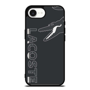 LACOSTE CROCODILE ALL BLACK iPhone 16e Case Cover