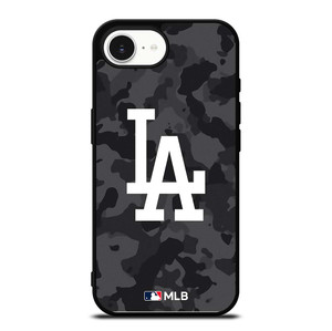 LOS ANGELES DODGERS BASEBALL BLACK CAMO iPhone 16e Case Cover LOS ANGELES DODGERS BASEBALL BLACK CAMO iPhone 16e Case Cover