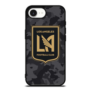 LOS ANGELES FC MLS BLACK CAMO iPhone 16e Case Cover LOS ANGELES FC MLS BLACK CAMO iPhone 16e Case Cover