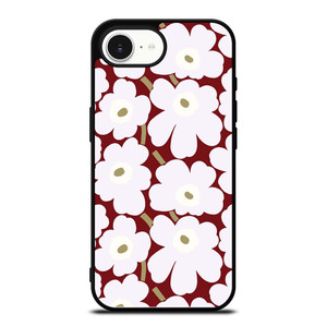 MARIMEKO HERITAGE WHITE RED FLOWER iPhone 16e Case Cover