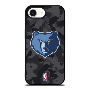 MEMPHIS GRIZZLIES BLACK CAMO iPhone 16e Case Cover