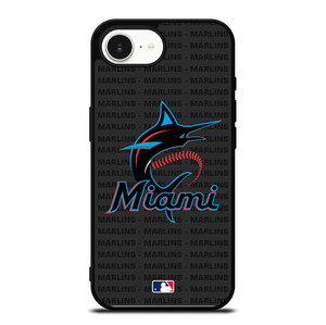 MIAMI MARLINS BASEBALL BLACK iPhone 16e Case Cover MIAMI MARLINS BASEBALL BLACK iPhone 16e Case Cover