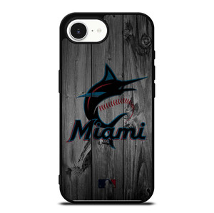 MIAMI MARLINS BASEBALL MLB WOOD LOGO iPhone 16e Case Cover MIAMI MARLINS BASEBALL MLB WOOD LOGO iPhone 16e Case Cover
