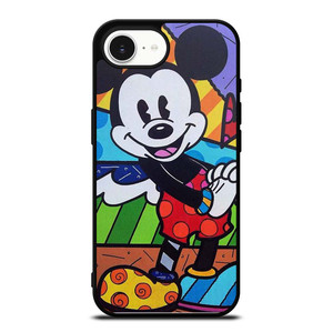 MICKEY MOUSE ROMERO BRITTO ART iPhone 16e Case Cover MICKEY MOUSE ROMERO BRITTO ART iPhone 16e Case Cover